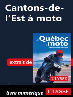 cover image of Cantons-de-l'Est à moto
